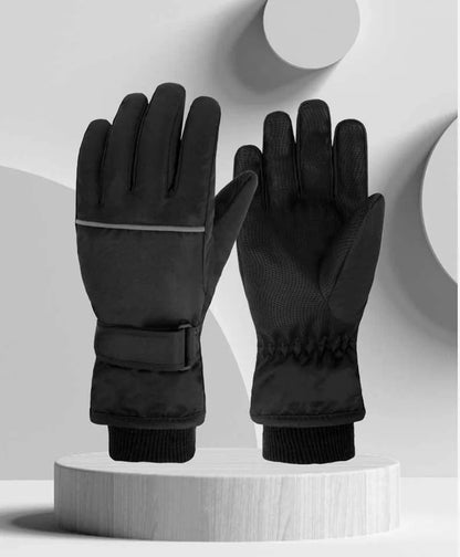 Gefütterte Skihandschuhe für Kinder – Plüschgefütterte Schneehandschuhe (Alter 4–13)