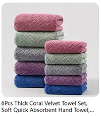 Striped Cotton Hand Towel – Thick 35 × 75 cm Bathroom Towel