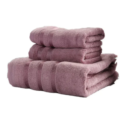 Juego de toallas de bambú – 1 toalla de baño y 2 toallas de mano, 615 g