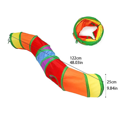 Collapsible Cat Tunnel – Crinkle Play Tube for Cats & Kittens