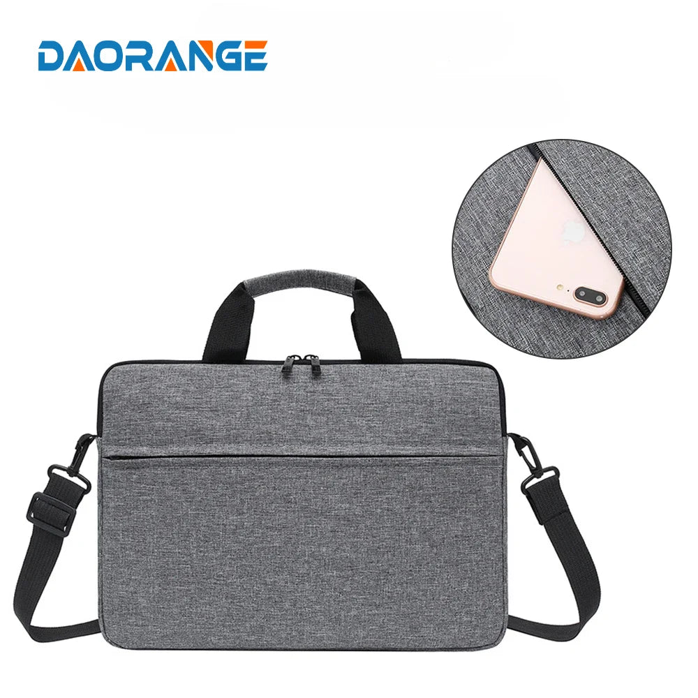 Water-Repellent Laptop Carry Case 13"-15" - Tablet Bag with Shoulder Strap