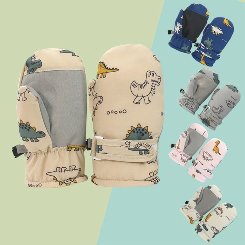 Toddler Ski Mittens – Non-Slip Snow Mittens for 6 Months to 4T