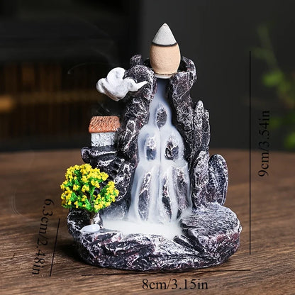 Backflow Incense Burner – Waterfall Incense Holder Decor