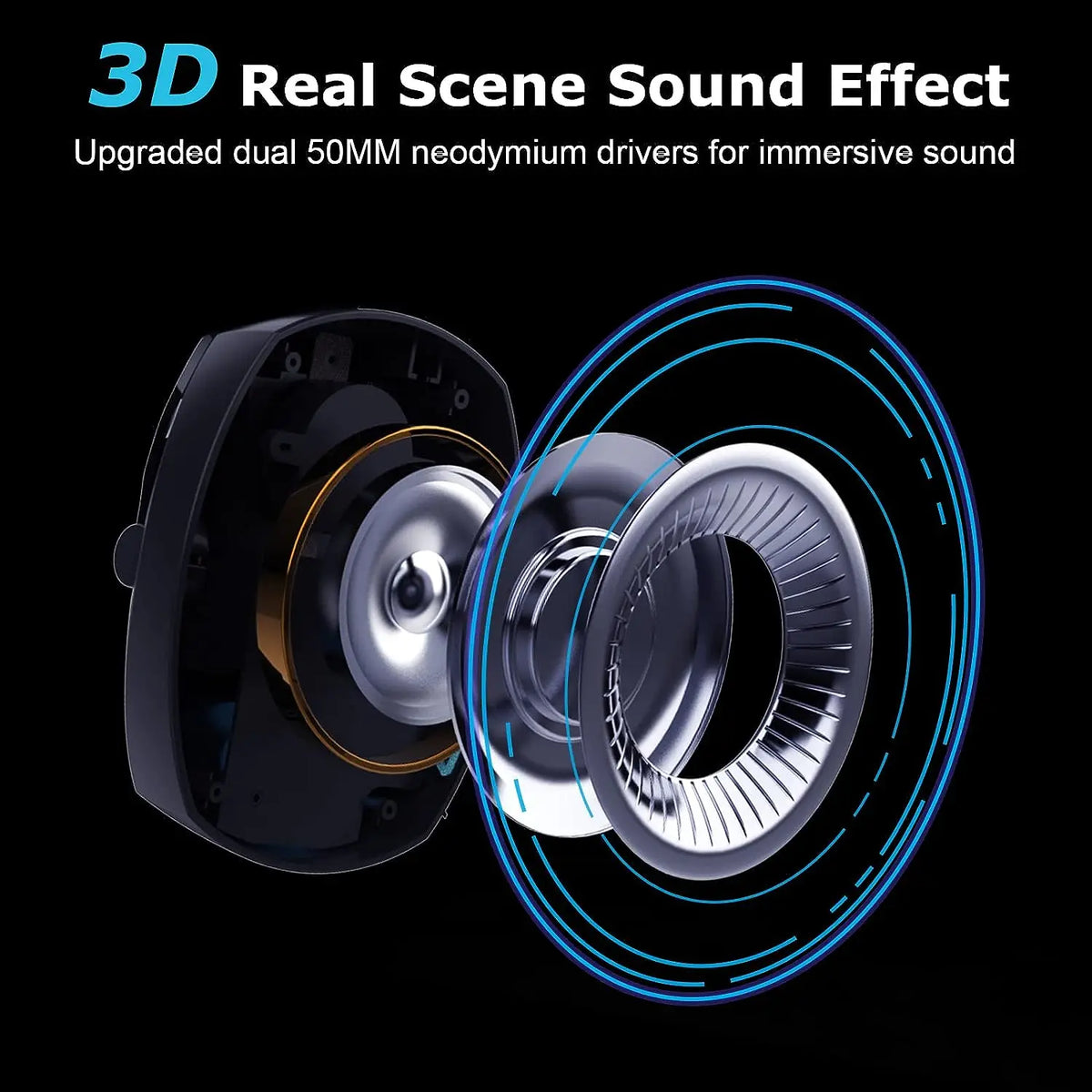 3-Mode Wireless Gaming Headset – 2.4G, Bluetooth & 3.5mm with Detachable Noise-Cancelling Mic