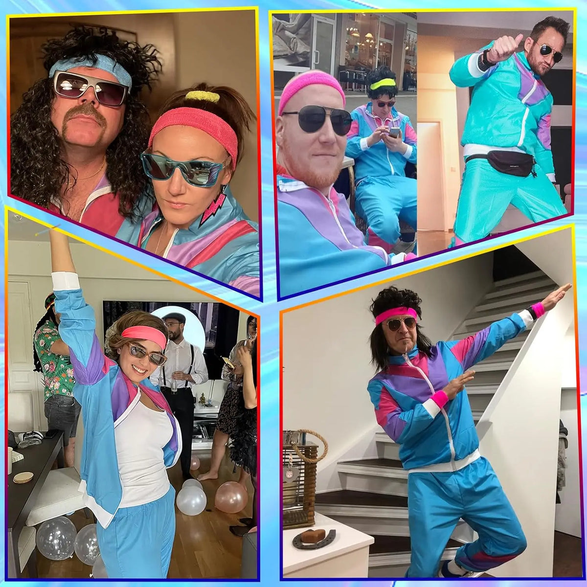80s & 90s Retro Tracksuit Costume Set