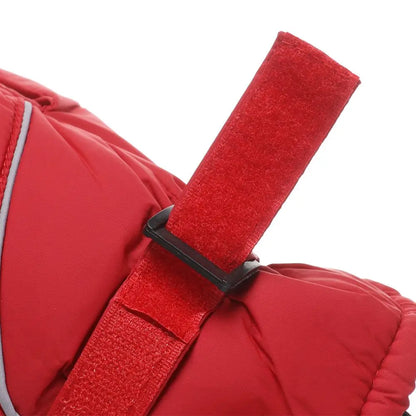 Guantes de esquí ajustables para niños – Guantes para nieve con forro de terciopelo (5–9 años)