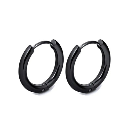 Stainless Steel Huggie Hoop Earrings – Small Gold or Silver Hoops