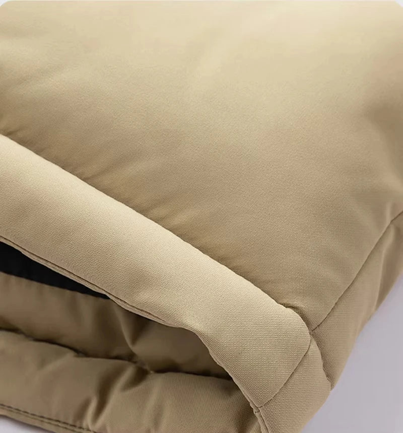 Men's Winter Jacket Hooded Casual Warm Cotton Jacket Thickened Fleece Lined Zipper Front Parka Winter Cold-Proof Coat 2026