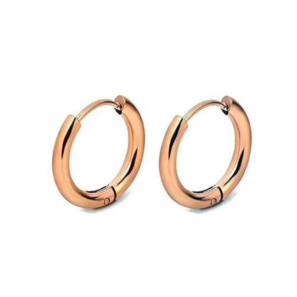 Stainless Steel Huggie Hoop Earrings – Small Gold or Silver Hoops
