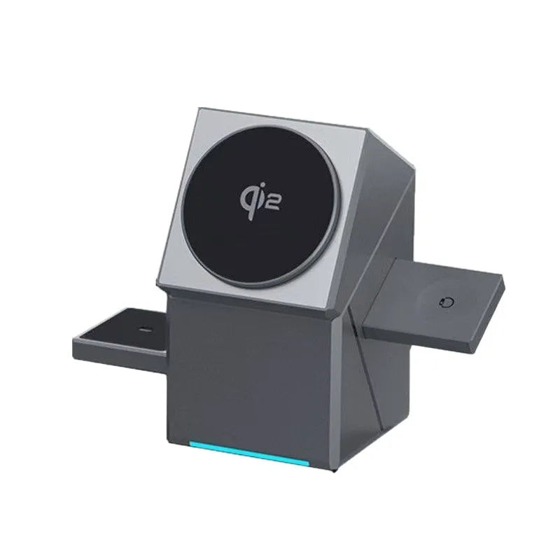 3-in-1 Magnetic Wireless Charging Station for iPhone, Watch & Earbuds