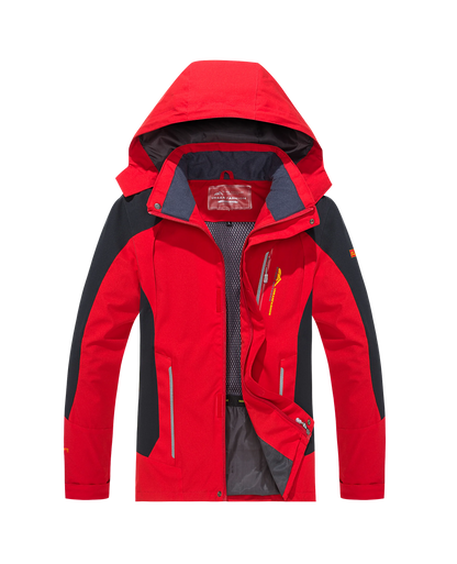 Chaqueta de exterior con capucha para hombre, con capucha desmontable