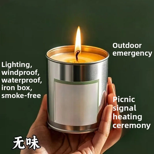 Emergency Disaster‑Prevention Candles Smokeless Odorless Waterproof Windproof Candle For Home Power Outage Outdoor Lighting