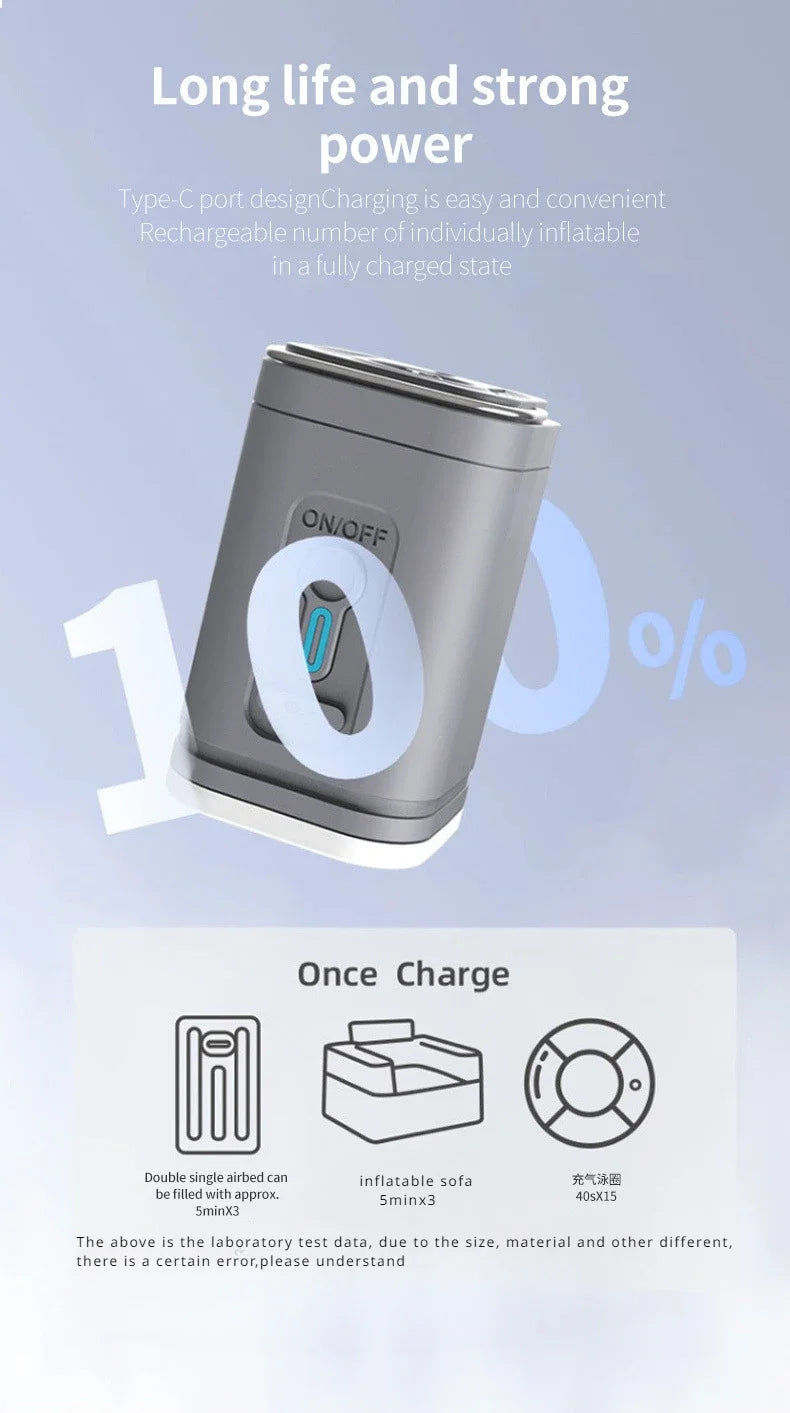 Travel Vacuum Storage Bag with Electric Air Pump | IP67 Airtight Compression Bag, 17L