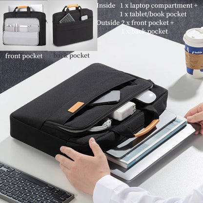 Borsa da ufficio per laptop da uomo 15,6"-17,3" - Adatta per MacBook Pro 16, HP, Acer e Asus