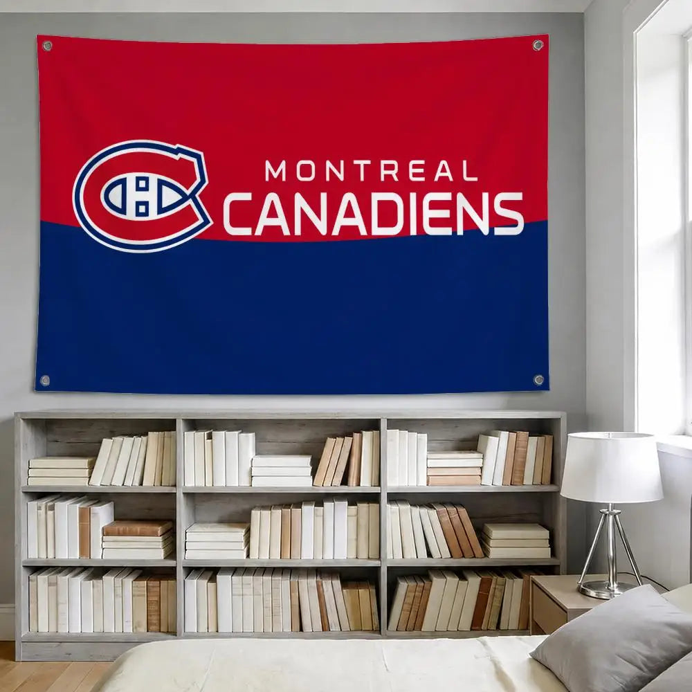 Montreal Canadiens Fan Flag | Sports Decor Wall Hanging Banner for Indoor & Outdoor