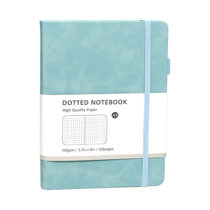 Quaderno A5 con copertina rigida Macaron – Pagine a puntini e righe, agenda business con elastico per la scuola
