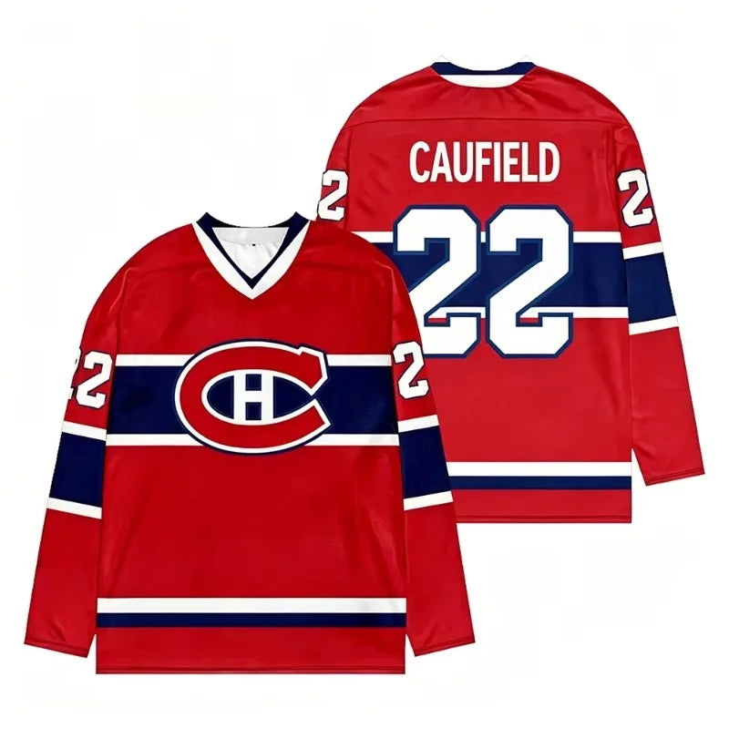Montreal Canadiens #77 Dach Hockey Jersey | 3D Print Long Sleeve Fan Top