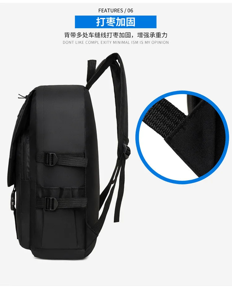 Multi-Functional Student Laptop Backpack - Large Capacity Commuter School Bag
