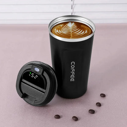 Smart Thermos Mug with Temperature Display – Stainless Steel