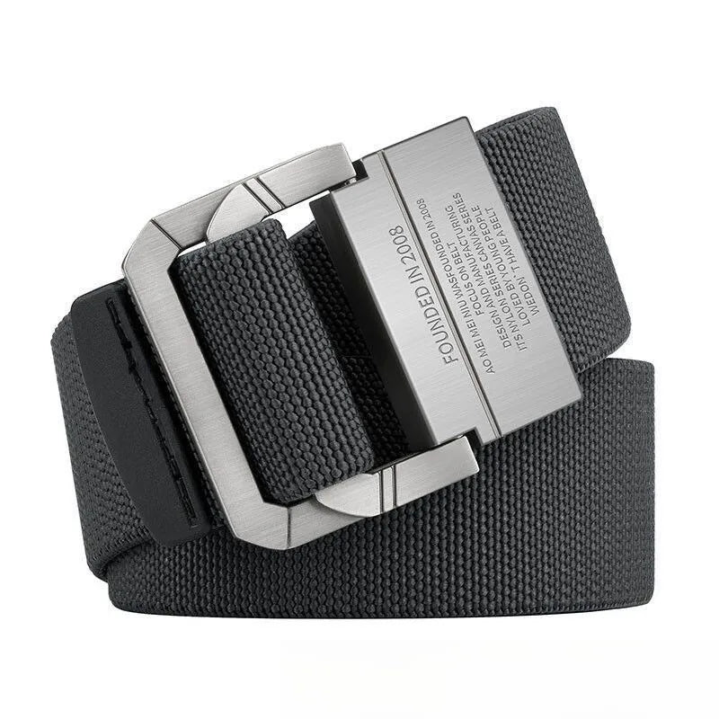 Canvas Webbing Belt with Alloy Buckle – Casual Outdoor Belt for Men & Women