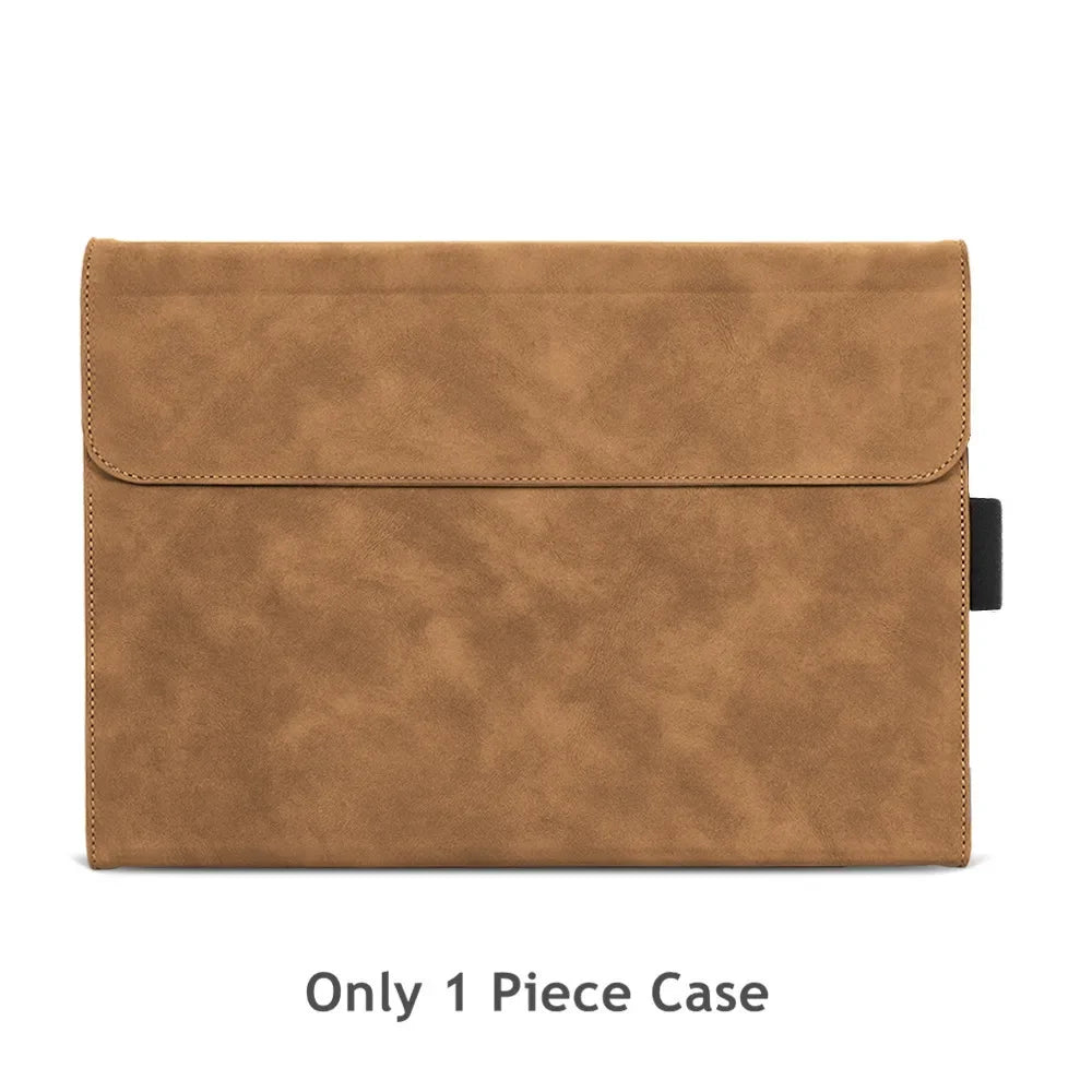 Folio Case for Microsoft Surface Pro 13-inch (12th Edition) 2026 Multi-Angle Stand PU Leather Protective Cover with Pen Holder