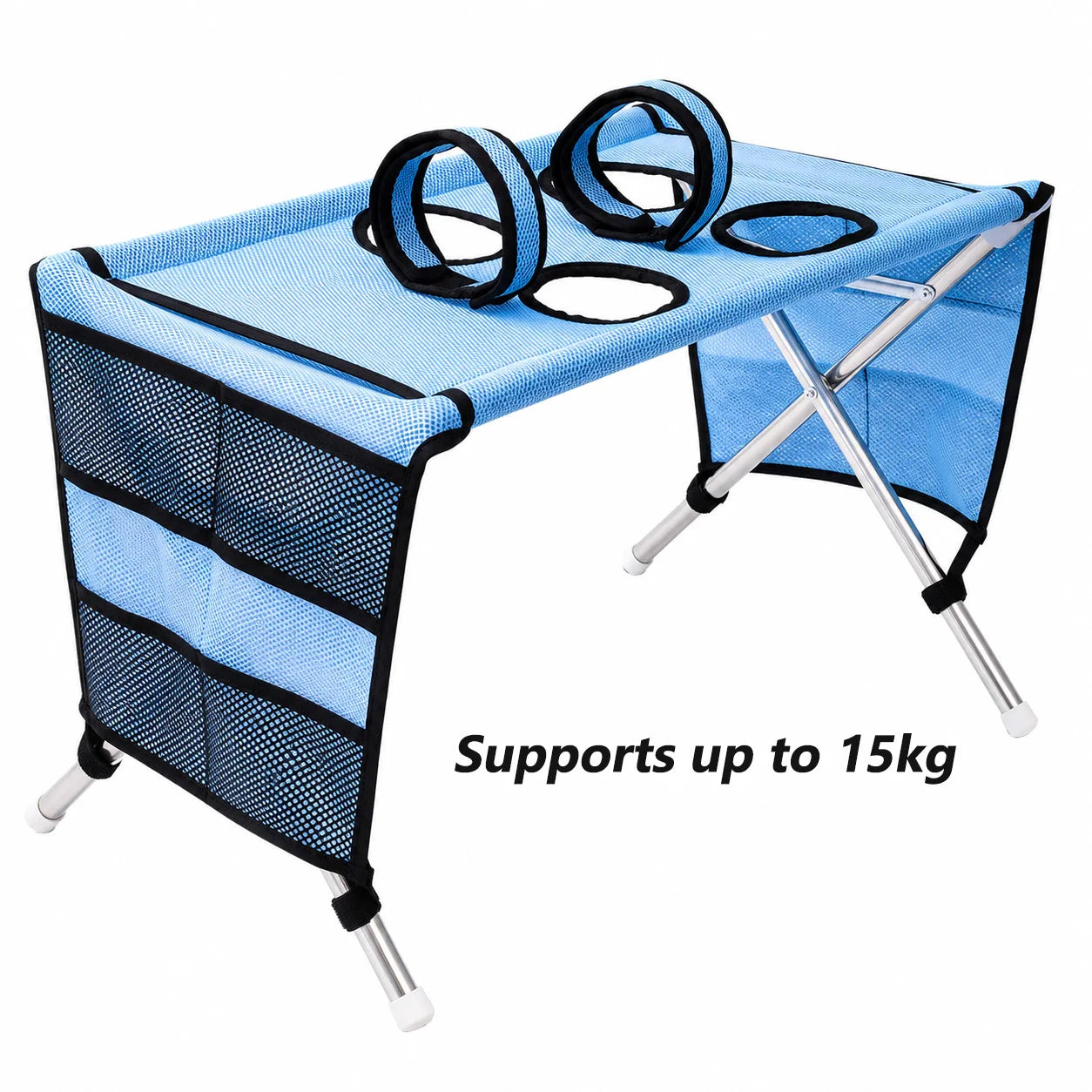 Table de toilettage portable pour animaux de compagnie Station de bain pliable pour chiens Établi de toilettage pour chats Hauteur réglable Outil de coupe de poils et de griffes