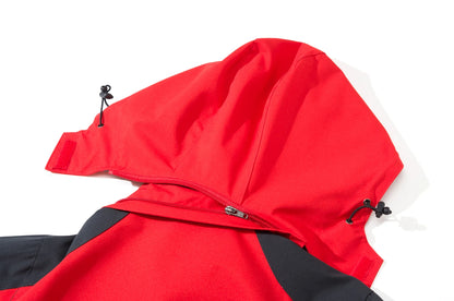 Chaqueta de exterior con capucha para hombre, con capucha desmontable