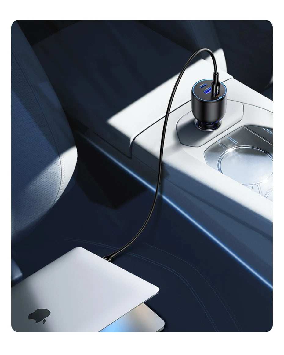 UGREEN 130W 3-Port USB-C Car Charger
