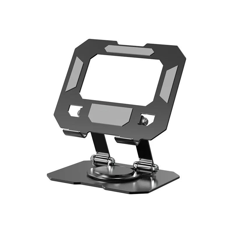 Sturdy 360° Rotation Laptop Stand Adjustable Foldable Notebook Holder Space-saving Durable Desktop Riser for 10-17 Inch Laptops