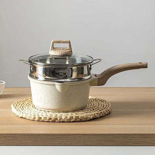 White Nonstick Aluminum Pots & Cookware Sets