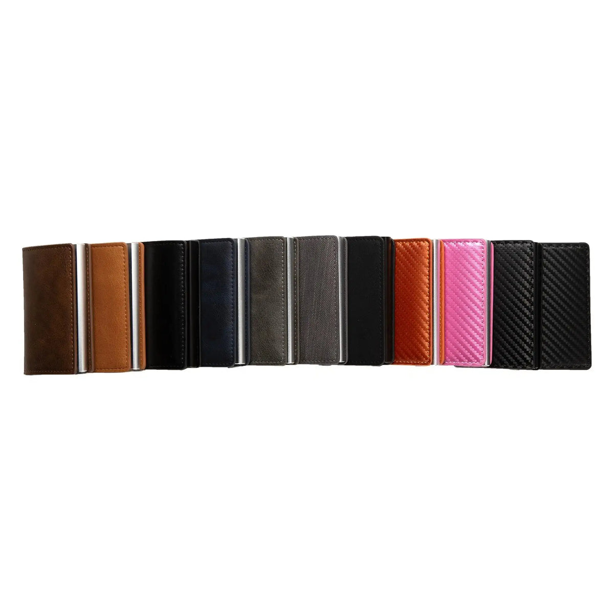 Pop-Up RFID Card Holder Wallet – Slim PU Leather Minimalist Wallet