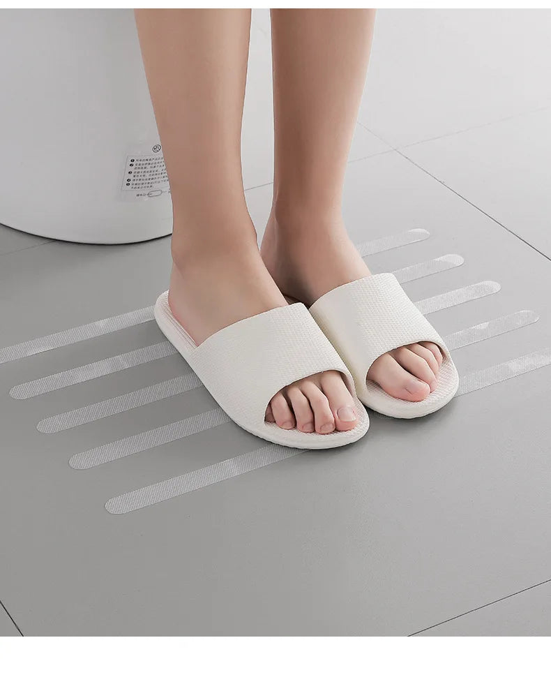 Transparent Non-Slip Adhesive Strips for Bath & Stairs
