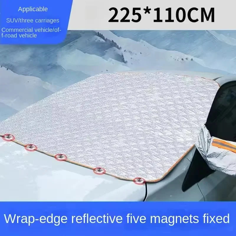 Windshield Snow & Frost Cover – Magnetic Car Windscreen Protector