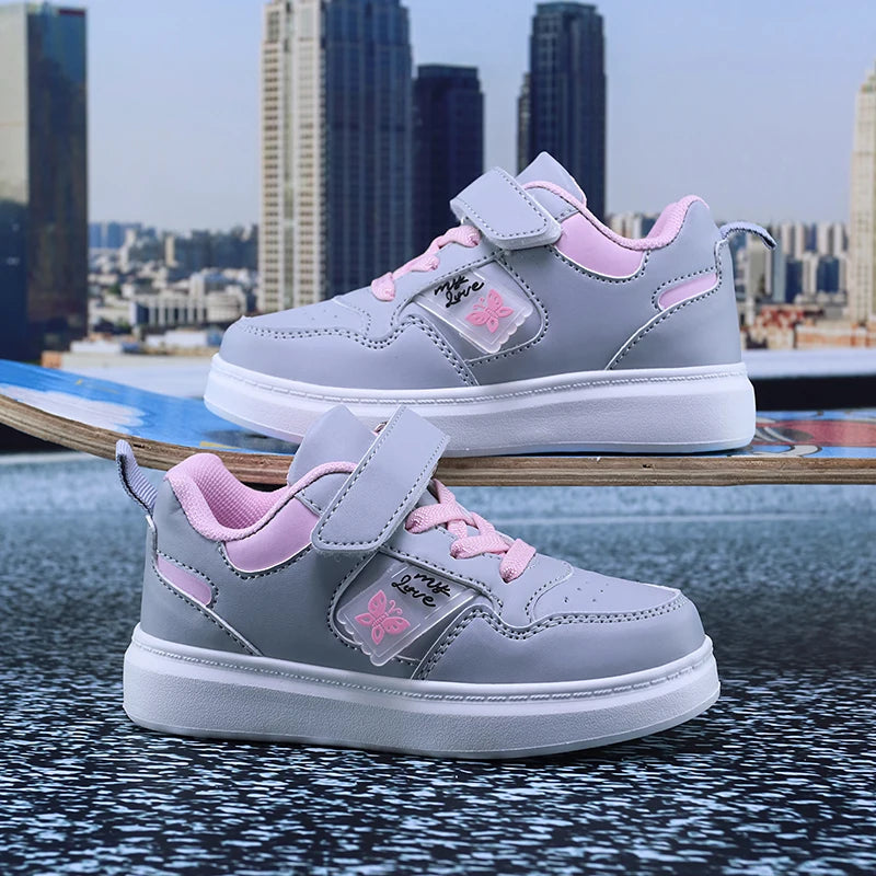 Girls' PU Leather Casual Shoes