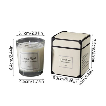 Aromatherapie-Kerze aus Sojawachs | 8 Std. Brenndauer | Rauchfrei | Lavendel, Rose oder Gardenie | Für Zuhause, Hotel & als Geschenk