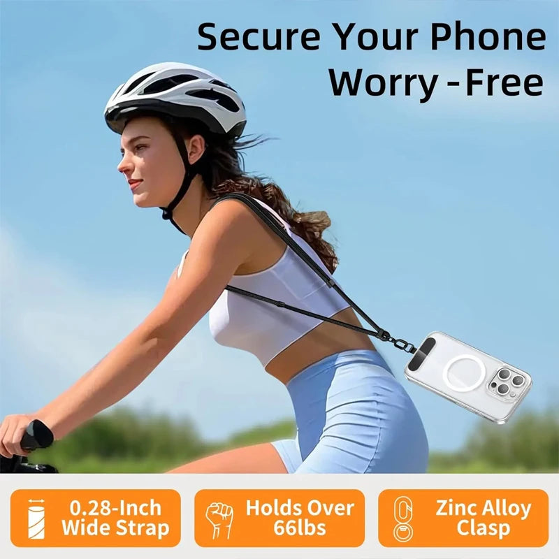 Crossbody Phone Lanyard – Adjustable Braided Phone Strap
