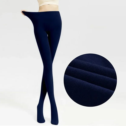 Fleece-Lined Sheer-Look Tights – Women's Thermal Winter Tights