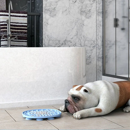 Lick Mat for Cats & Small Dogs – Suction-Cup Slow Feeder