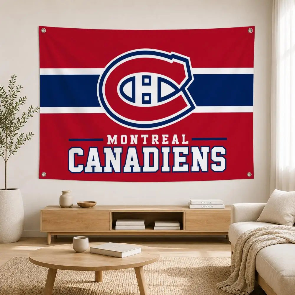 Montreal Canadiens Garden Flag | Indoor & Outdoor Yard Banner for Patio, Porch & Fan Cave