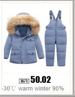 -30 Degree Kids Ski Suit Boy Girls Winter Outdoor Sports Waterproof Skiing Snowboarding Jackets Snow Pants Children Clothing Set
