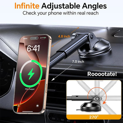15W Magnetisches kabelloses Auto-Ladegerät & Dashboard-Halterung