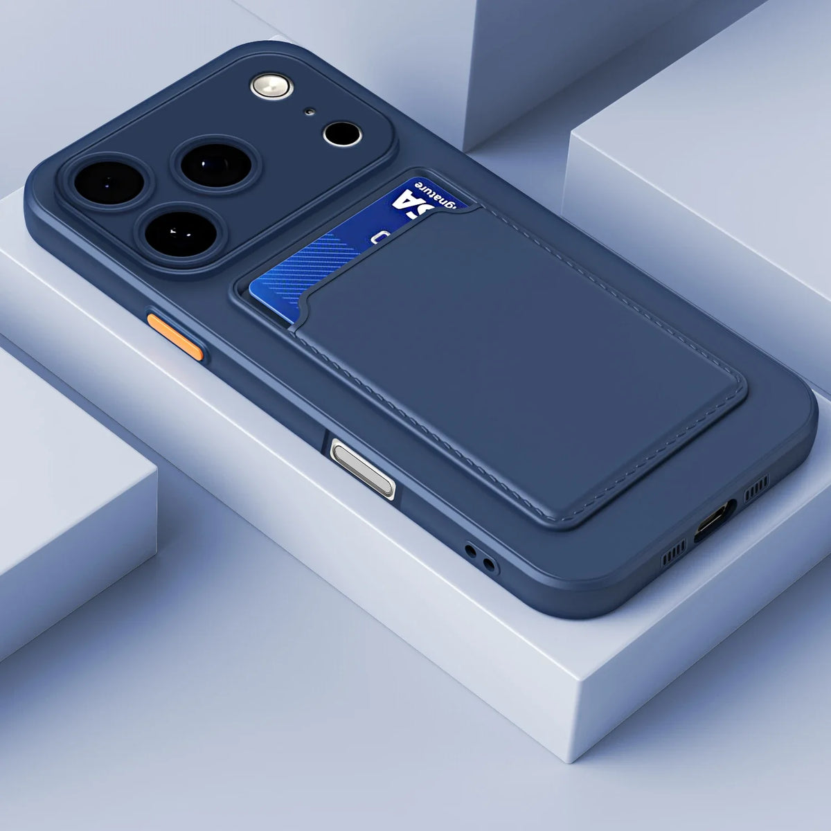 iPhone Card Holder Case with Camera Lens Protection