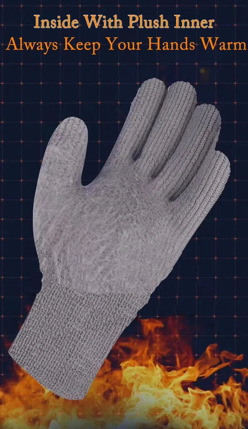 Insulated Work Gloves – Latex Grip Thermal Gloves