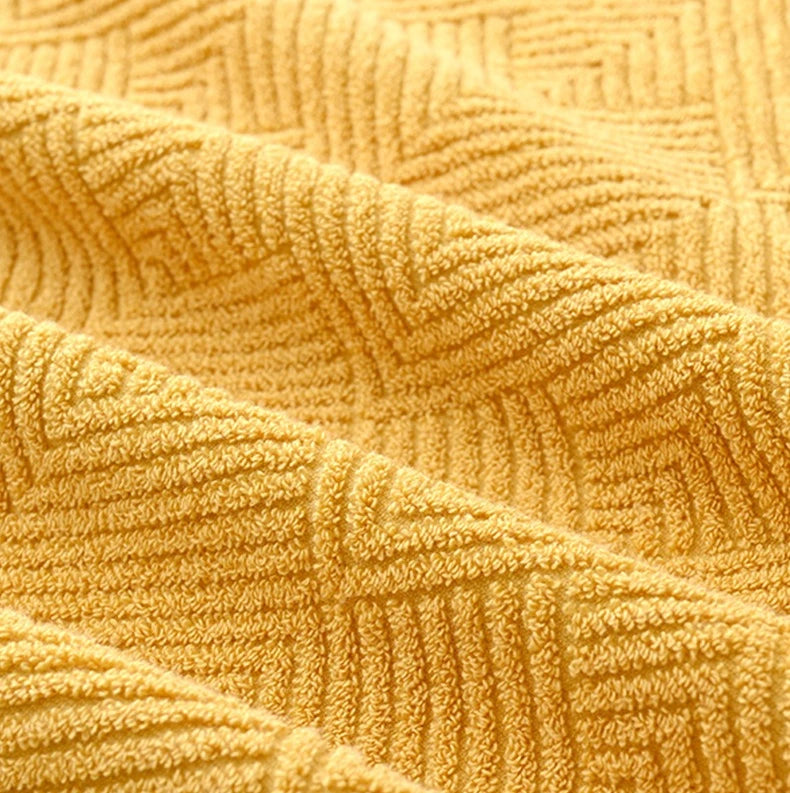 Twill Cotton 3-Piece Towel Set – Solid Colours, 550 g