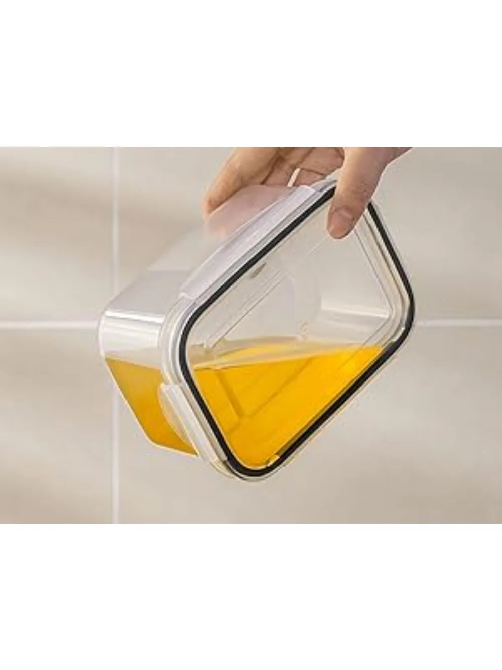 6-Piece Fridge Produce Containers with Drain Baskets & Sealed Lids