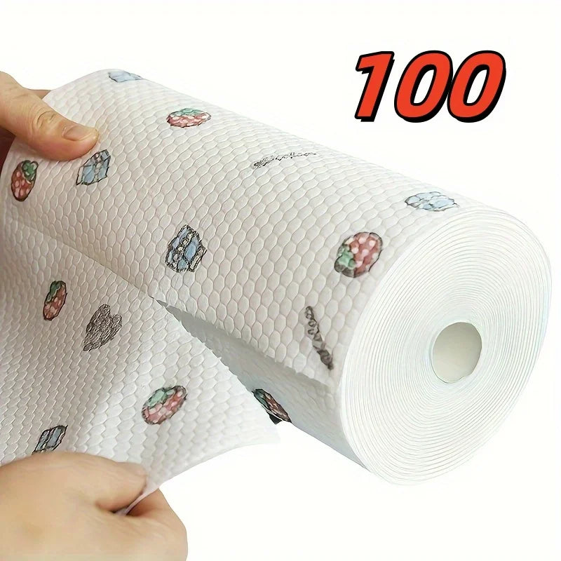 Kitchen Cleaning Cloths on a Roll – 50 or 100 Sheets
