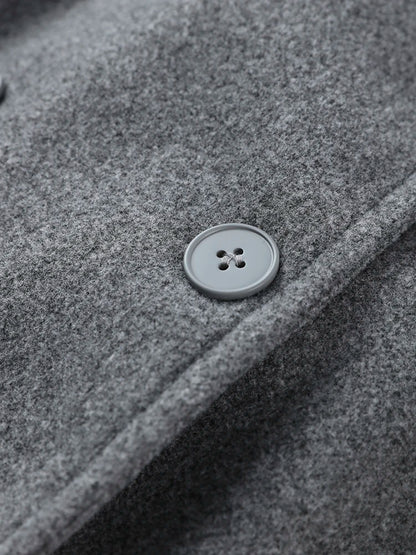 Lockere Damenjacke mit Rundhalsausschnitt und Taschen
