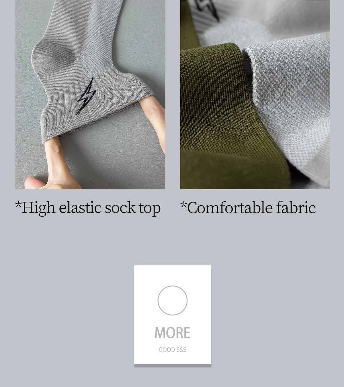 Men's Quarter Socks – 5 Pairs, Cotton-Blend Athletic Socks