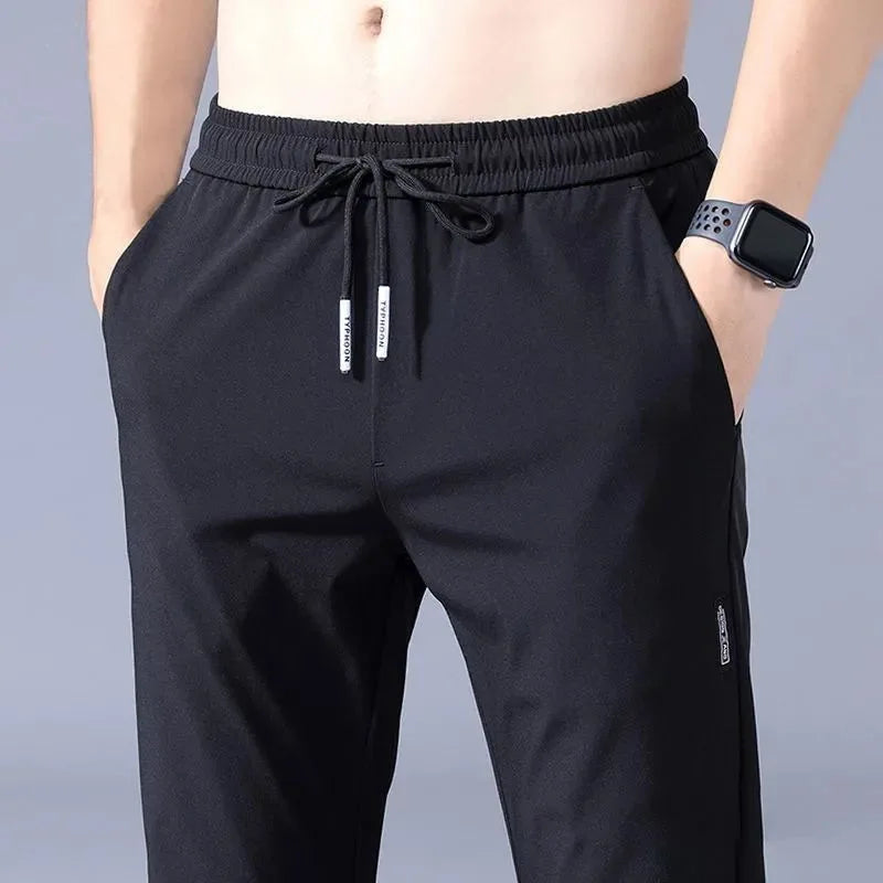 Men's Lightweight Ice Silk Business Casual Pants