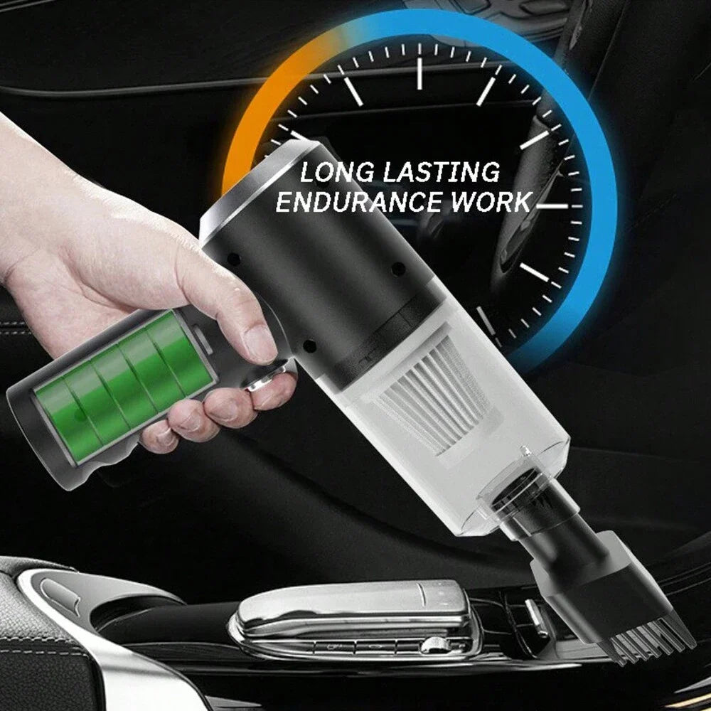 Cordless Handheld Vacuum – Rechargeable Mini Car & Home Vacuum with Washable HEPA Filter